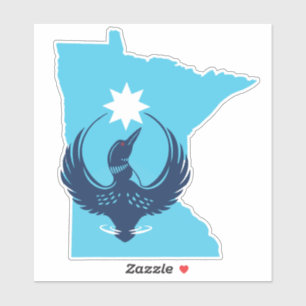 Sticker MN Loon Rising