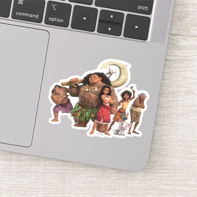 Sticker Moana et Crew (Détail)