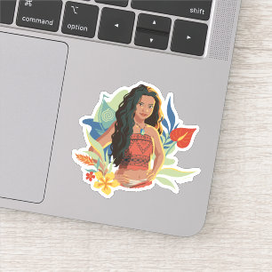 Sticker Moana Live Action Portrait de Canoë Tropical