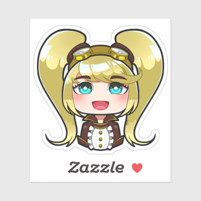 Sticker Mobile Legends Bang Bang Layla Steampunk Skin (Feuille)