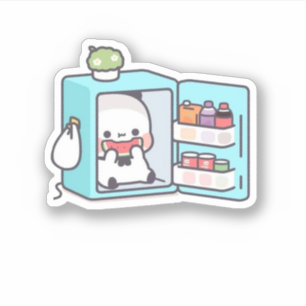 Sticker Mochi Brownie Ours Et Bébé Panda