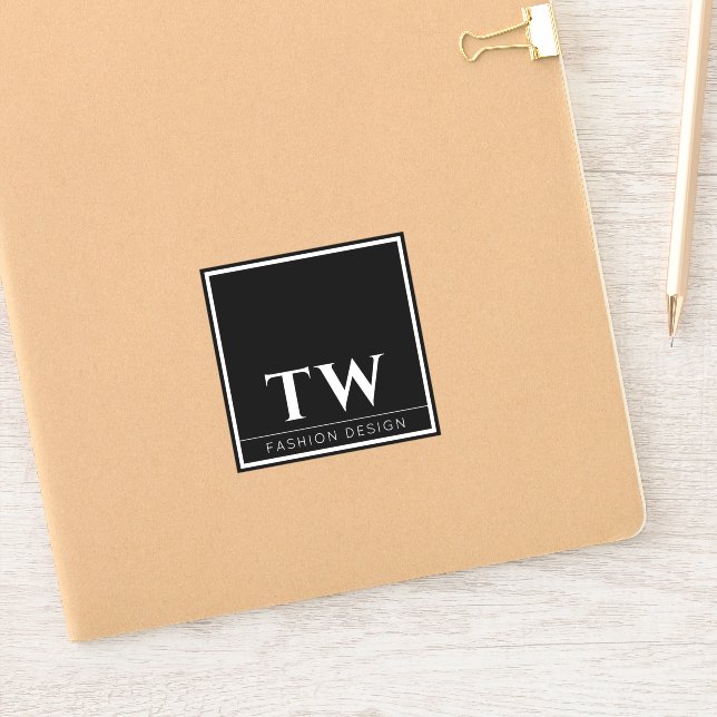 Sticker Mode Design noir (Carnet)