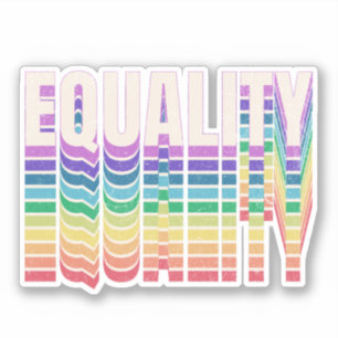 Sticker Modèle de texte d'égalité