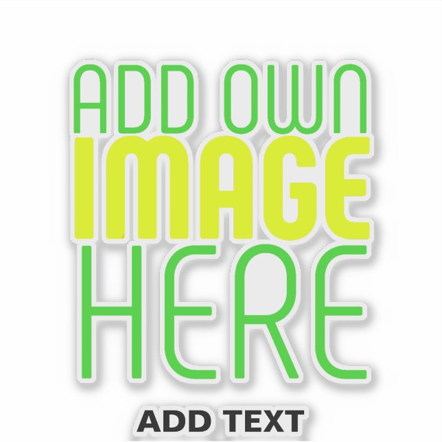 STICKER MODÈLE DE TEXTE D'IMAGE SIMPLE ET CLAIR MODERNE (Devant)