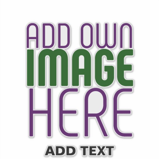 STICKER MODÈLE DE TEXTE D'IMAGE SIMPLE ET CLAIR MODERNE (Devant)