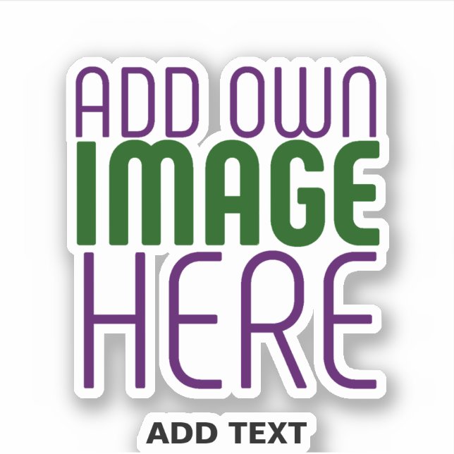 STICKER MODÈLE DE TEXTE D'IMAGE SIMPLE ET CLAIR MODERNE (Devant)