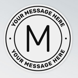 Sticker Modèle de texte personnalisable | transparent