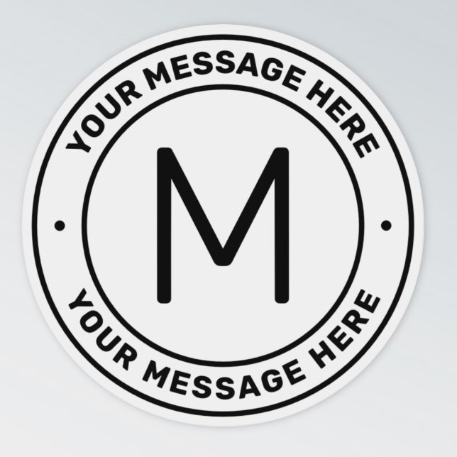 Sticker Modèle de texte personnalisable | transparent (Créateur téléchargé)