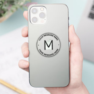 Sticker Modèle de texte personnalisable transparent