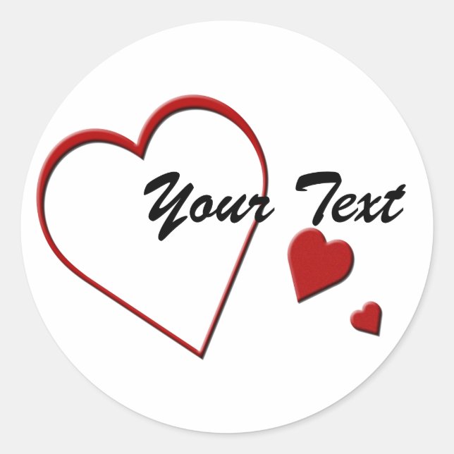 Sticker Modèle du coeur (Devant)