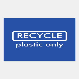 Sticker Modèle Étiquette de la corbeille de recycl