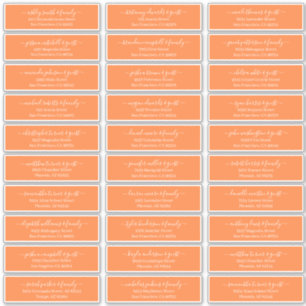 Sticker Modern Chic Script Mariage Nom d'hôte Adresse