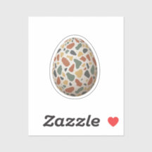 Modern Terrazzo Pattern Easter Egg Abstract 