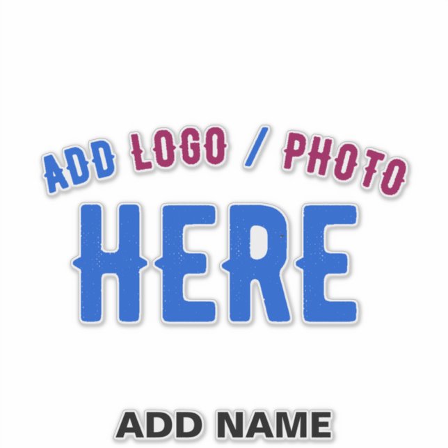 STICKER MODERNE MODERNE PERSONNALISABLE CLAIR VÉRIFIÉ (Devant)