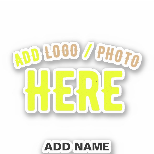 STICKER MODERNE MODERNE PERSONNALISABLE CLAIR VÉRIFIÉ (Devant)