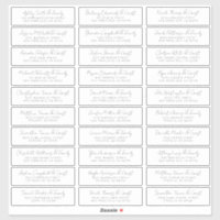 Moderne Simple Chic Mariage Nom d'hôte Adresse