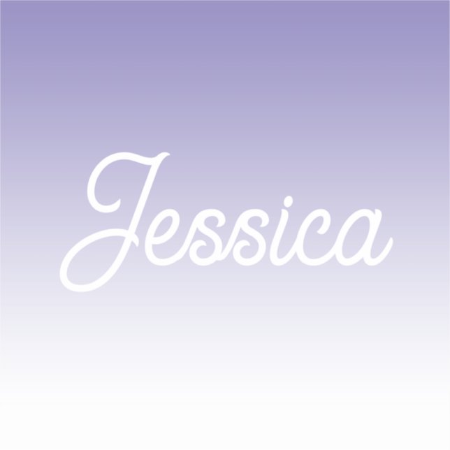 Sticker (Modifiable) Ombre couleur violet clair et votre t (Devant)