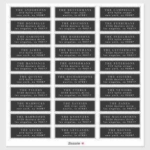 Sticker modifier le cachet d'adresse d'invité mariage indi