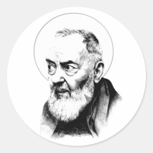 Sticker moine catholique Saint-Padre Pio Capuchin