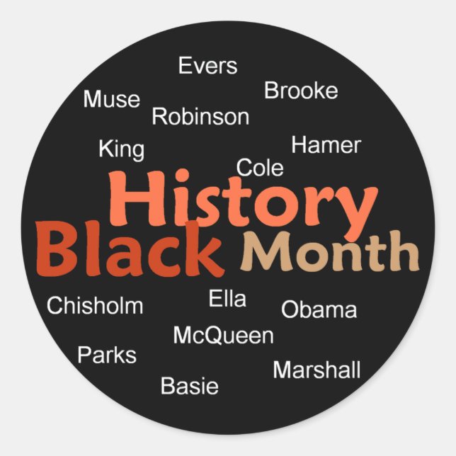 Sticker MOIS HISTORIQUE NOIRE (Devant)