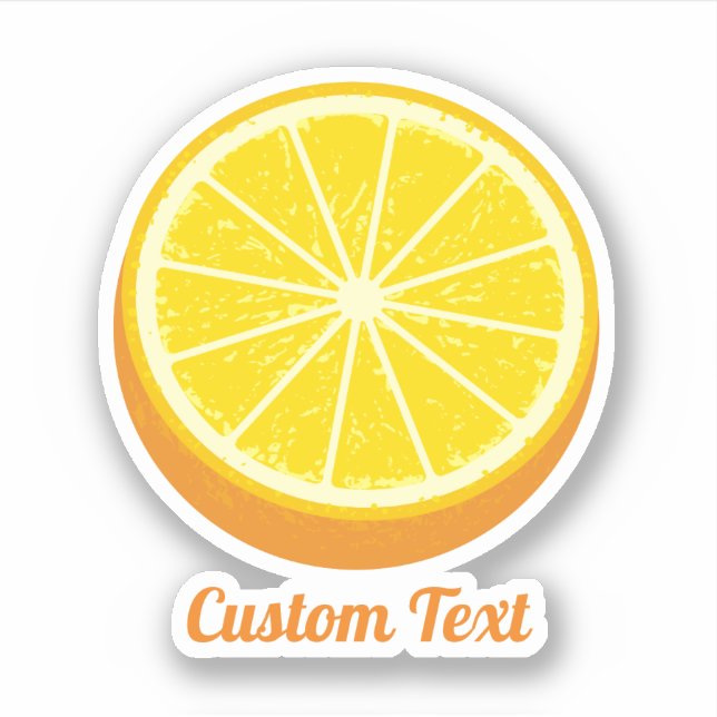 Sticker Moitié orange (Devant)