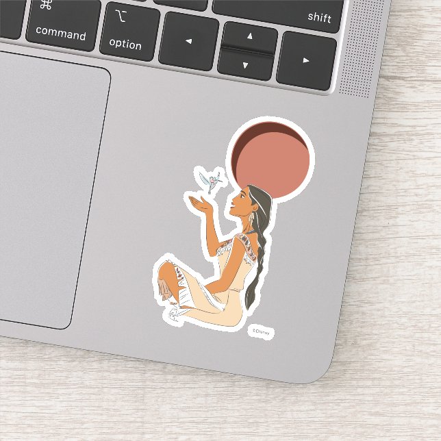 Sticker Moment capturé Pocahontas & Flit (Détail)