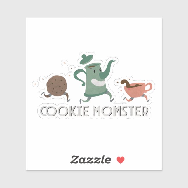 Sticker Momster de biscuit (Feuille)