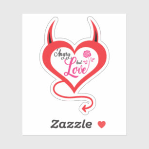 Sticker Mon amour en colère