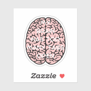 Sticker Mon cerveau a trop d'onglets, onglets cérébraux, s