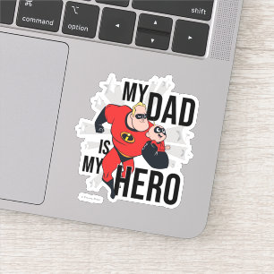 Sticker Mon Père Est Mon Héros
