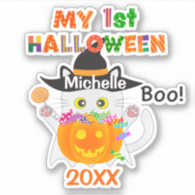 Mon premier chat fantôme Halloween