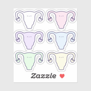 Sticker Mon premier temps mignon Arc-en-ciel Ovaires de de