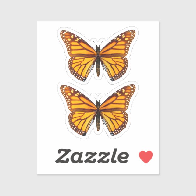 Sticker Monarch Butterfly (Feuille)
