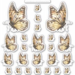 Sticker Monde de Fée au Miel Doré – 2b - Feuille de 24 Pap