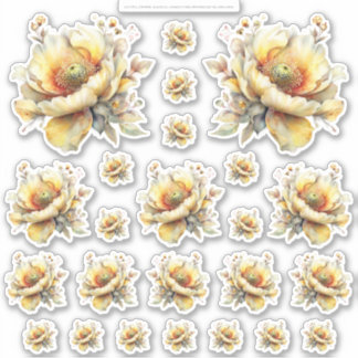 Sticker Monde de la Fée au Miel Doré – 2a - Feuille de 24