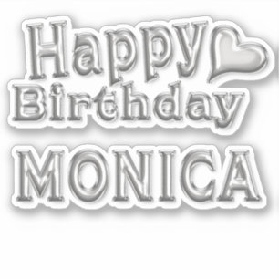 Sticker Monica Happy Birthday