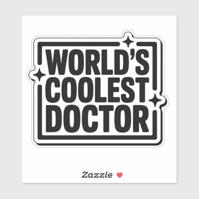 Sticker Monochrome, le médecin le plus froid du mo (Feuille)