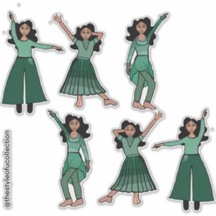 Sticker Monochrome Mint Dancer #2