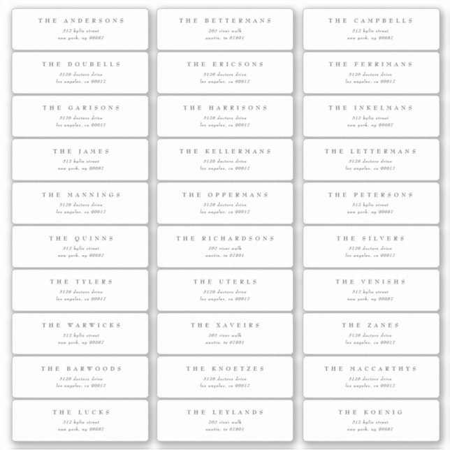 Sticker Monogram Crest classique Mariage élégant (Devant)