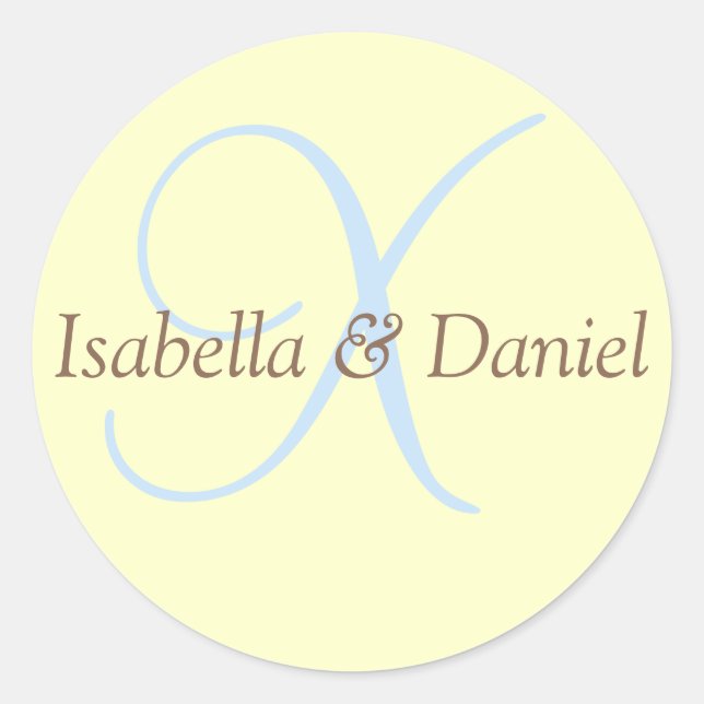 Sticker Monogram Mariage Monogram (Devant)