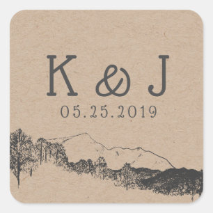 Sticker Monogram ⎥ Mountain Retreat