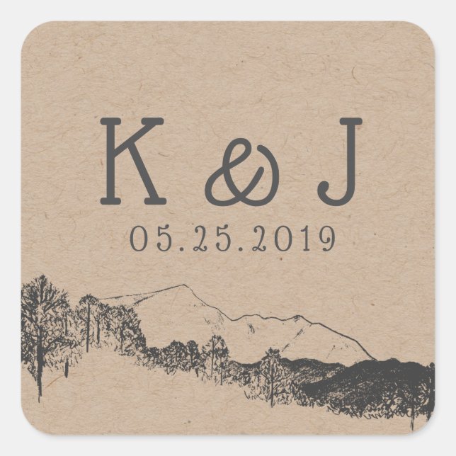 Sticker Monogram ⎥ Mountain Retreat (Devant)