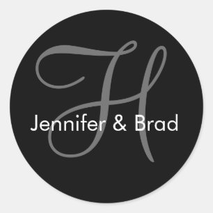 Sticker Monogramme de la chambre de Mariage person