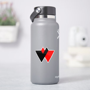 Sticker Monogramme de lettre W moderne