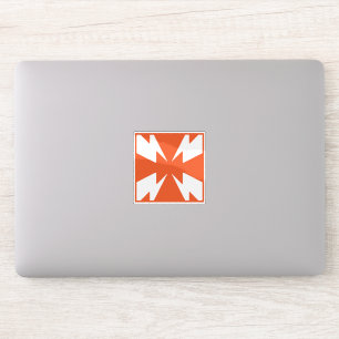 Sticker Monogramme de lettre X Classic Fire