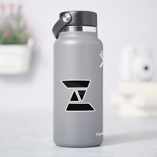 Sticker Monogramme élégant de la lettre Z. (HydroFlask)