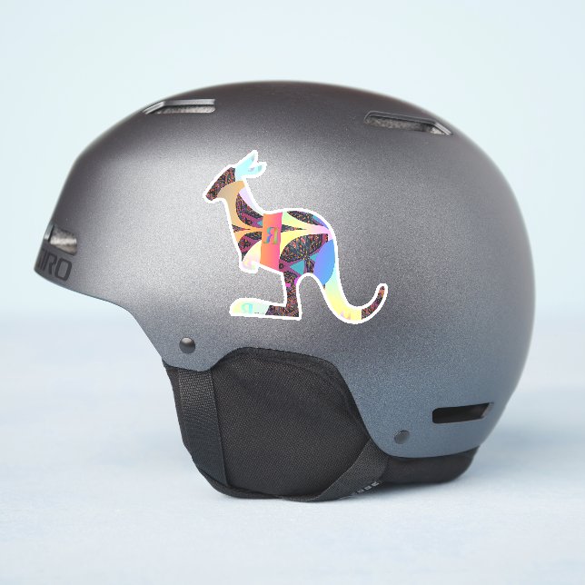 Sticker Monogramme Kangaroo R (Côté casque)