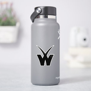Sticker Monogramme lettre W minimaliste pour jeu