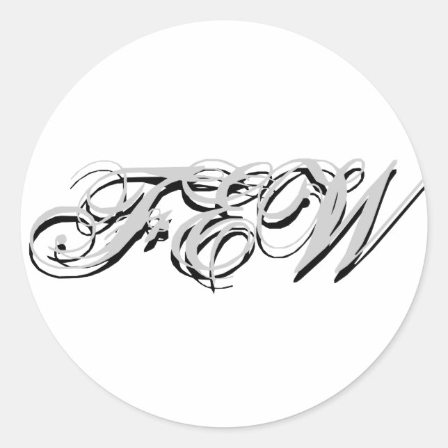 Sticker Monogramme personnalisable (Devant)