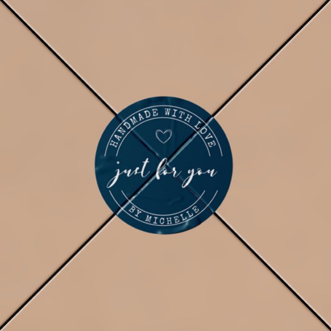 Sticker Monogramme Personnalisé Fait À La Main Ave (Créateur téléchargé)